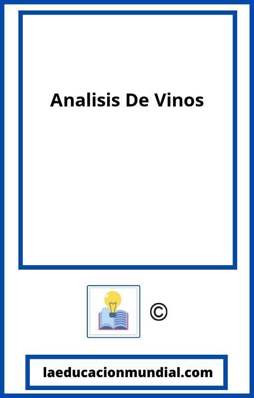 Analisis De Vinos PDF