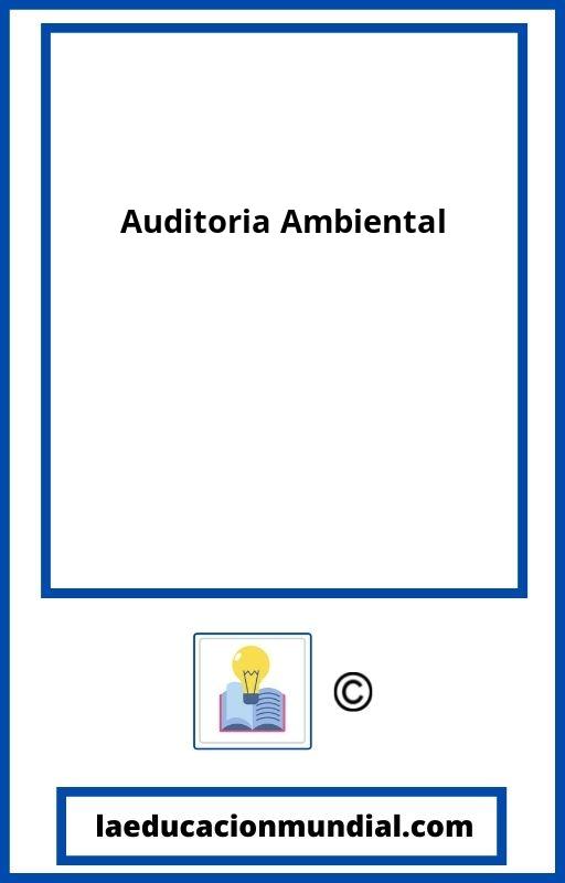 Auditoria Ambiental PDF