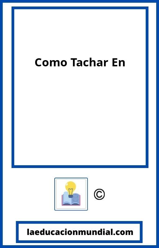 Como Tachar En PDF