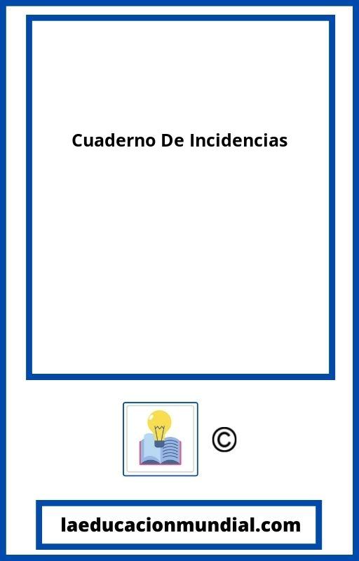 Cuaderno De Incidencias PDF