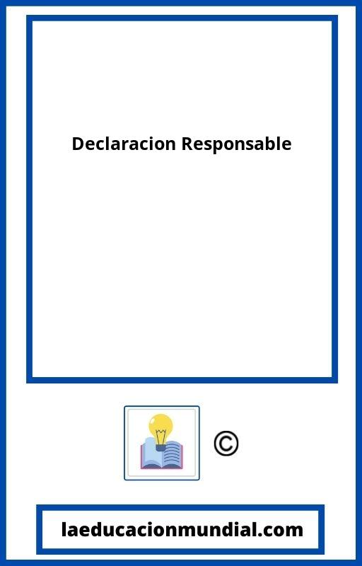 Declaracion Responsable PDF