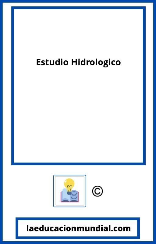 Estudio Hidrologico PDF