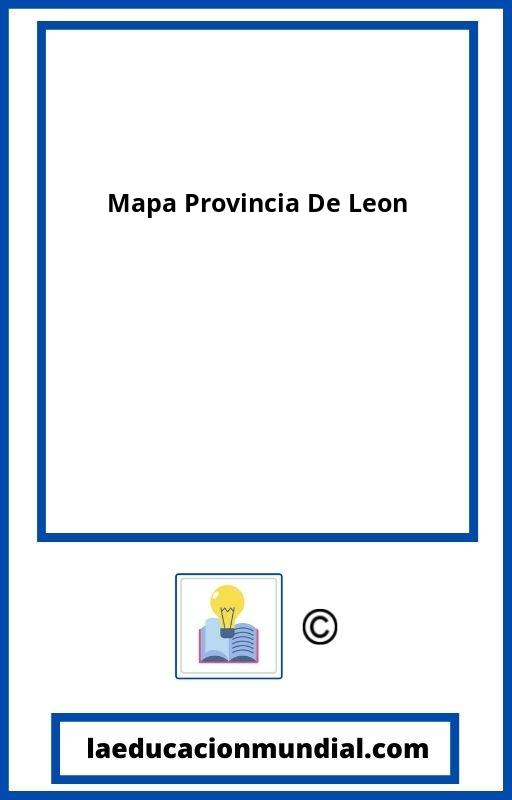 Mapa Provincia De Leon PDF