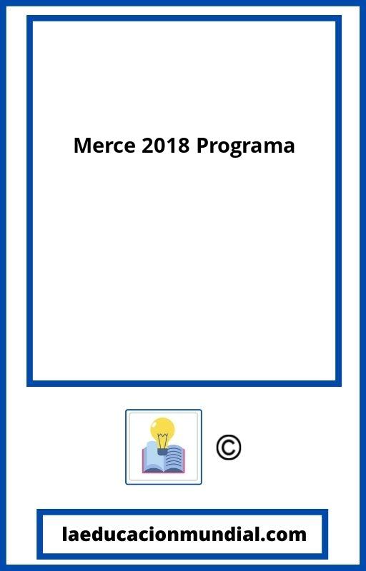 Merce 2018 Programa PDF