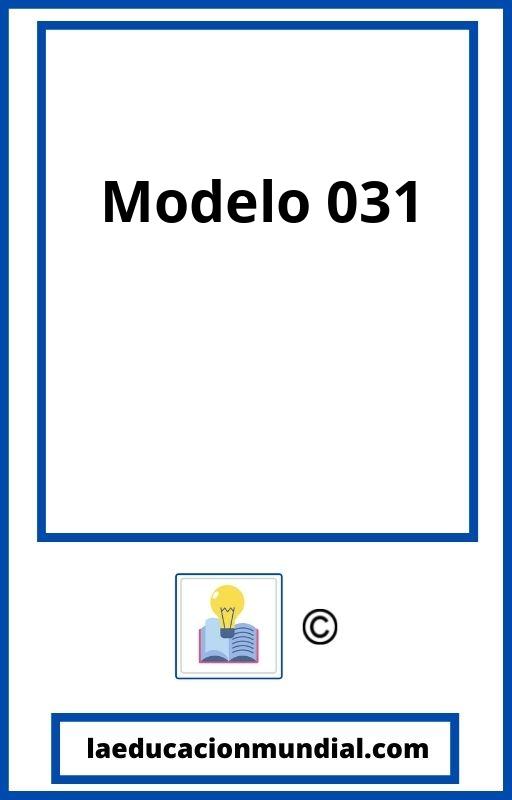 Modelo 031 PDF