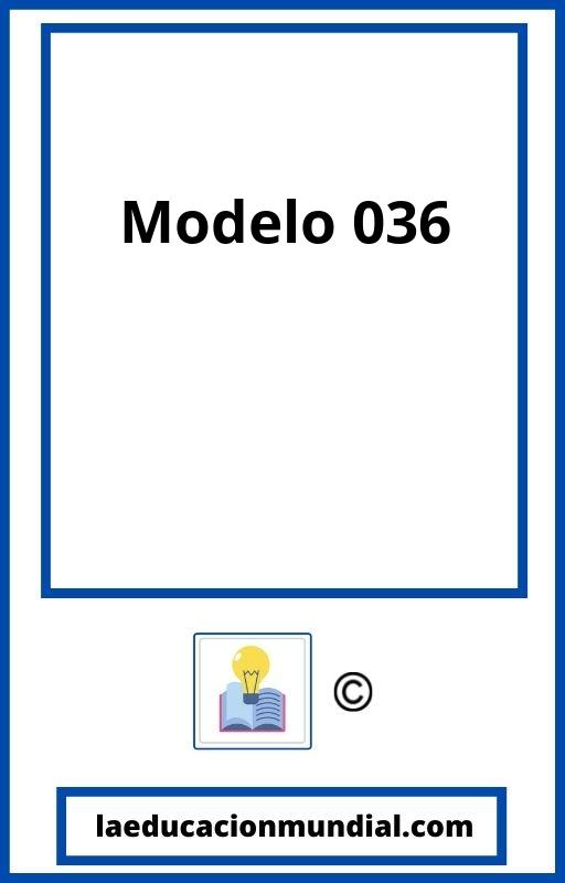 Modelo 036 PDF