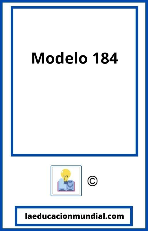 Modelo 184 PDF