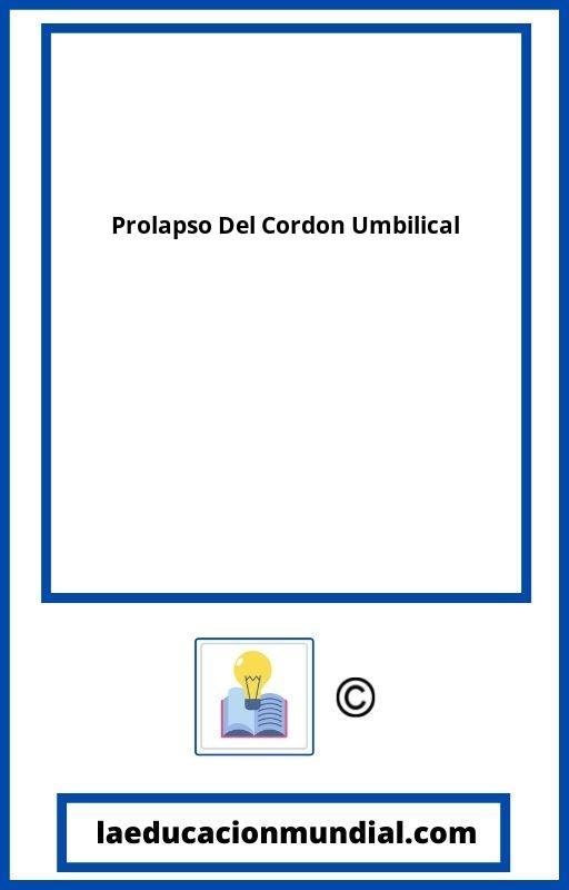 Prolapso Del Cordon Umbilical PDF