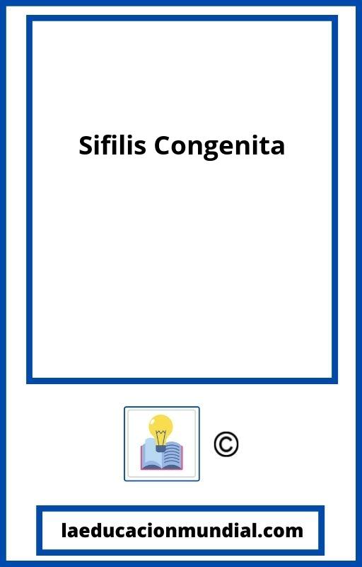 Sifilis Congenita PDF