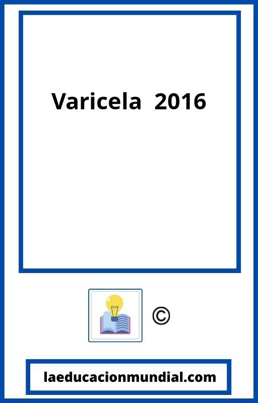 Varicela PDF 2016